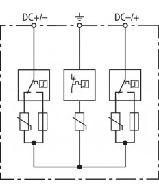 Blitzschutz / Ueberspannungsableiter Box PV T2 - 1String