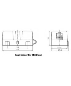 Porte-fusible Midi