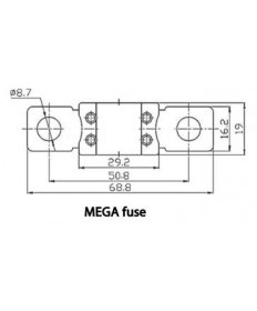 MEGA-Sicherung 250A/58V