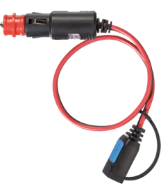 2 Stück Adapter Stecker 12V Autostecker mit Sicherung und Schalter 20mm Cig  / 12mm Din für Euro Fahrzeug Elec
