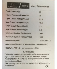 AUTARKING - Modulo solare Soléne 85W ETFE