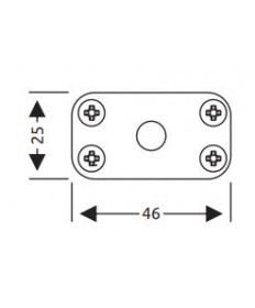 TBS - DCM Adapter Platte 1x M8/M10 zu 4x M4 (2er Set)