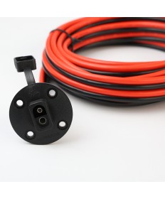 Connecteur DC femelle SAE noir - 5m