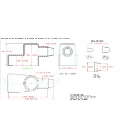 Adaptateur Isolateur de borne 457 - épais - noir