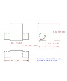Isolatore del terminale della batteria 975 - rosso