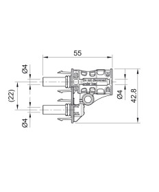 Branch socket MC4