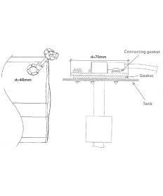 Level / tank sensor 10/180 Ohm - 35 cm
