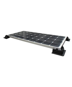 Set di profili angolari spoiler solare nero (4 pezzi)