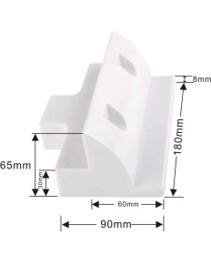 Connettore laterale spoiler solare bianco (2 pezzi)