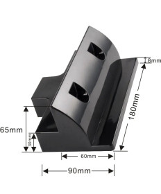 Solar spoiler side connector black (2 pieces)