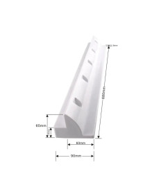 Profil spoiler solaire 68cm set blanc (2 pièces)