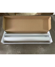 Profilo spoiler solare alluminio 68cm set bianco (2 pezzi)