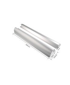 Solar Spoilerprofil Aluminium 68cm Set weiss (2 Stück)