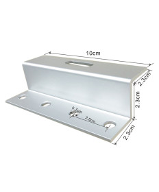 Staffa per pannello solare con profilo a Z - 100 mm - (4 pezzi)