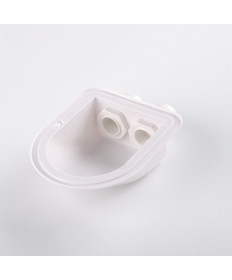Cable entry 2-gang M20 - white