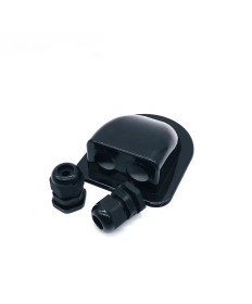Pressacavo, 2 ganci M20 - nero