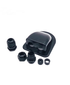Passe-câble double M20 - noir