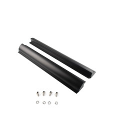 Solar spoiler profile aluminum 68cm set black (2 pieces)