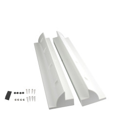Profilo spoiler solare 53cm set bianco (2 pezzi)