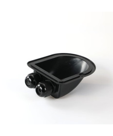 Passe-câble double M20 - noir