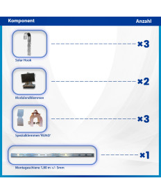 Solar Hook BalkonSolar - Befestigungs Set - Typ_R
