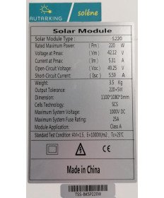 Solarmodul flex - 220Wp für Balkonmontage