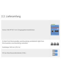 Energiezähler VM-3P75CT mit Stromwandler