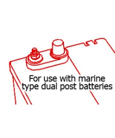 VTE - Battery terminal insulator 455 - black