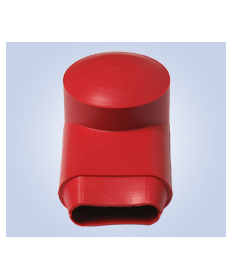 VTE - Isolatore terminale batteria 600 - ovale - rosso