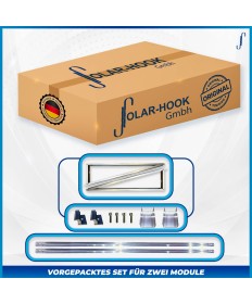 Solar Hook Kit de montage surélevé Est-Ouest Premium pour deux modules
