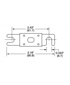 ANL / CNN_E - Sicherung 350A/80V - M10