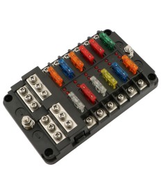 ATO Stecksicherungsdose 12-fach mit LED-Ausfallanzeige