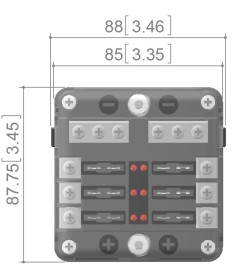 Presa ATO a 6 vie con indicatore di guasto a LED