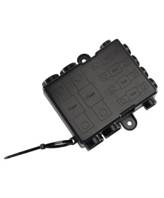 Fuse box - 2x MEGA 4x MIDI - nickel-plated