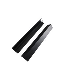 Solar Spoiler Profilé en L Aluminium Noir (2 pièces) - 68cm