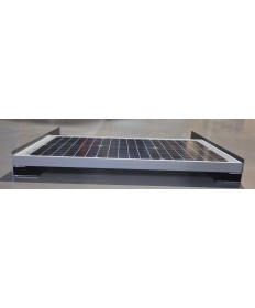 Solar Spoiler Profilé en L Aluminium Noir (2 pièces) - 68cm