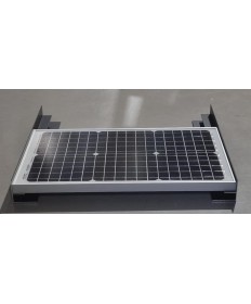 Solar spoiler L-profile aluminum black (2 pieces) - 68cm