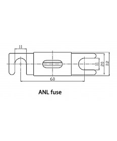 Fusibles ANL 400A/80V - 5 pièces