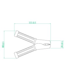 Ladezange, isoliert, rot, 80A/30VDC