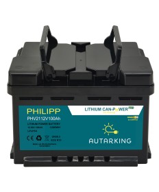 AUTARKING Philipp Batteria al litio 12,8V 100Ah / batteria al consumo con Bluetooth