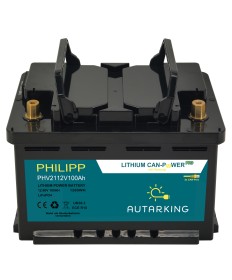 AUTARKING Philipp Batteria al litio 12,8V 100Ah / batteria al consumo con Bluetooth
