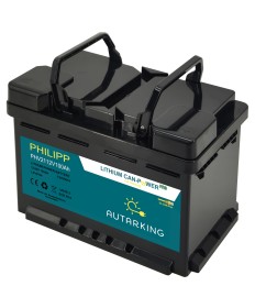 AUTARKING Philipp Batteria al litio 12,8V 100Ah / batteria al consumo con Bluetooth