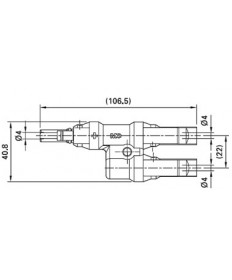 Abzweigstecker MC4 - Y Stück 2x M 1x F